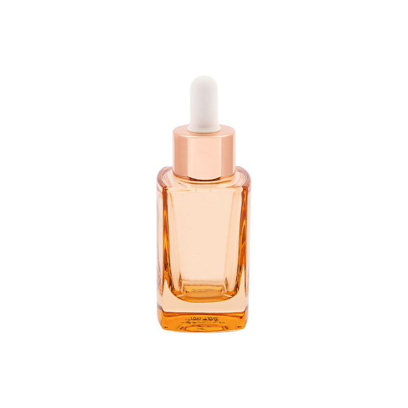 30ml 분홍색 유리 혈청 드롭퍼 병