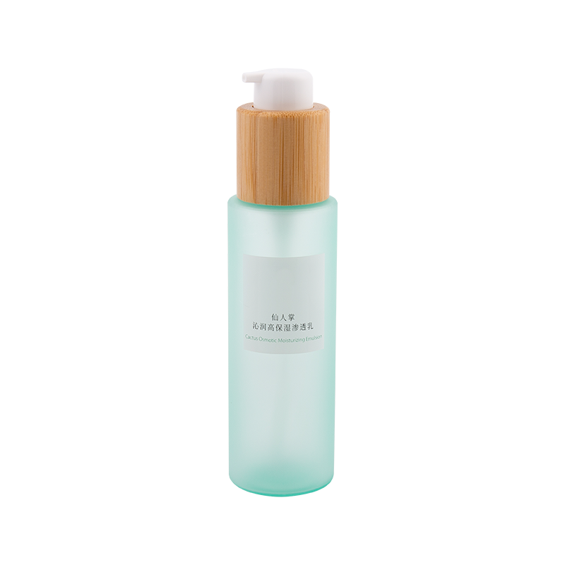 120ml 우아한 대나무 주입 애완 동물 프레스 로션 병